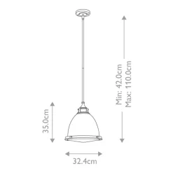 Amelia Ø32 taklampa