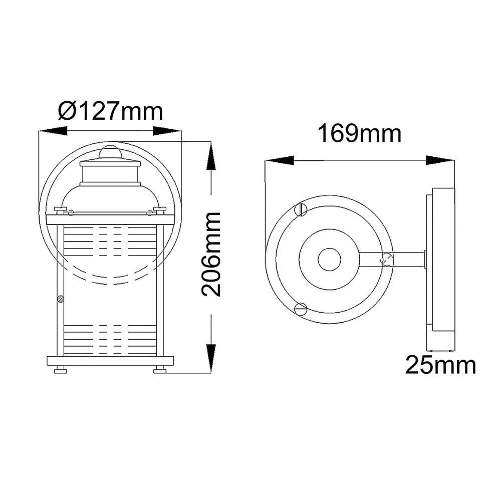 Ashland Bay 20cm badrumslampa