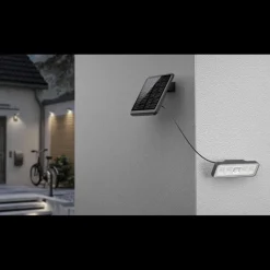 Batteridriven strålkastare med sensor solcellslampa