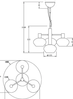 Bell Ø47 taklampa