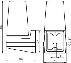 Bernadotte 18cm badrumslampa