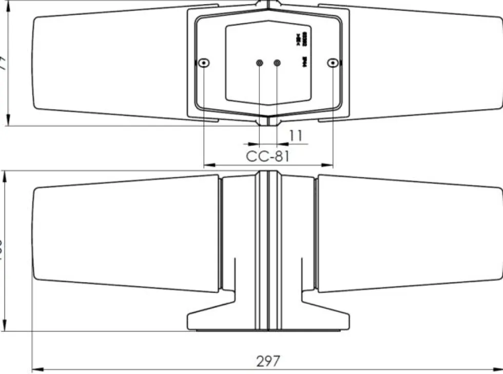 Bernadotte Dubbel 30cm badrumslampa