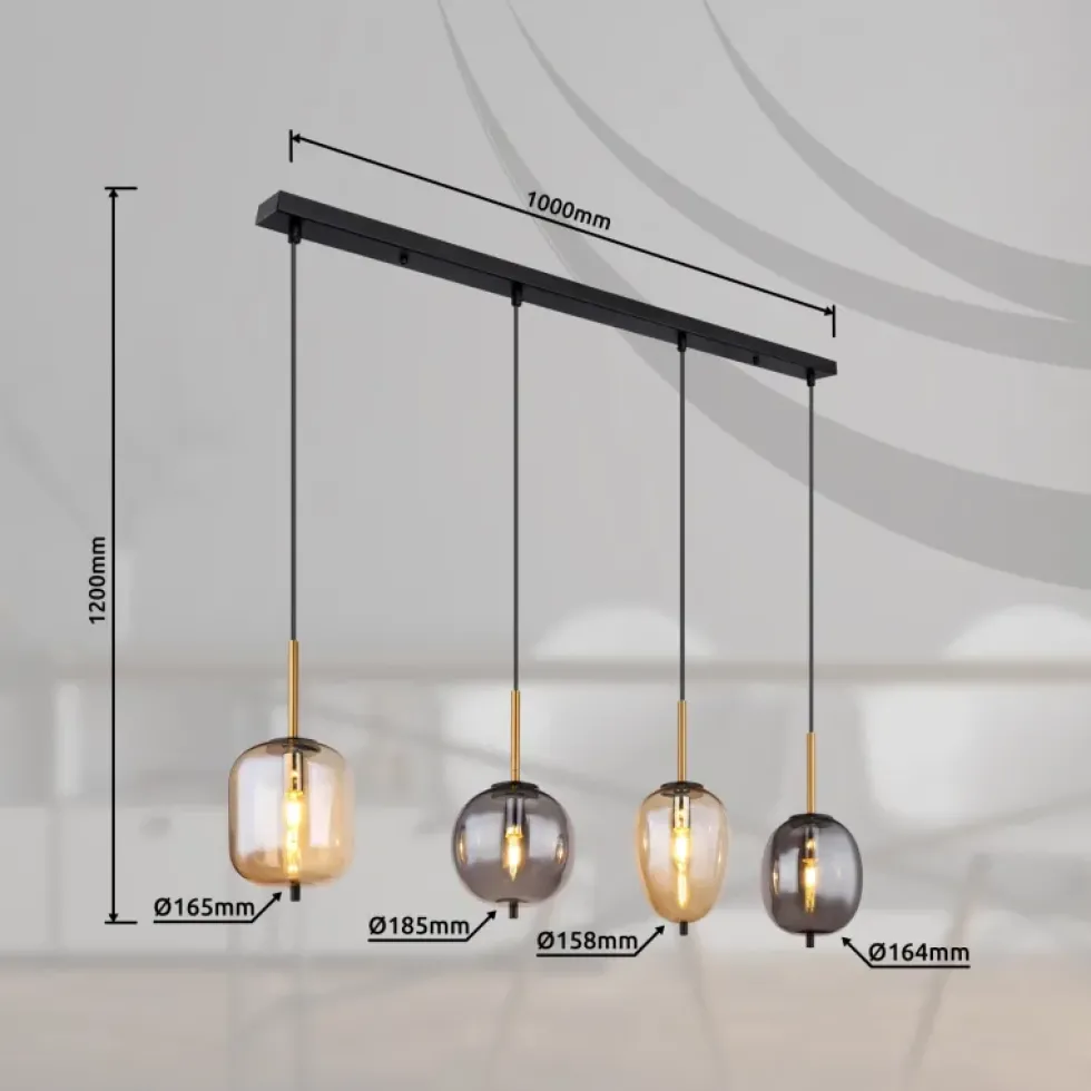 Blacky 110cm taklampa