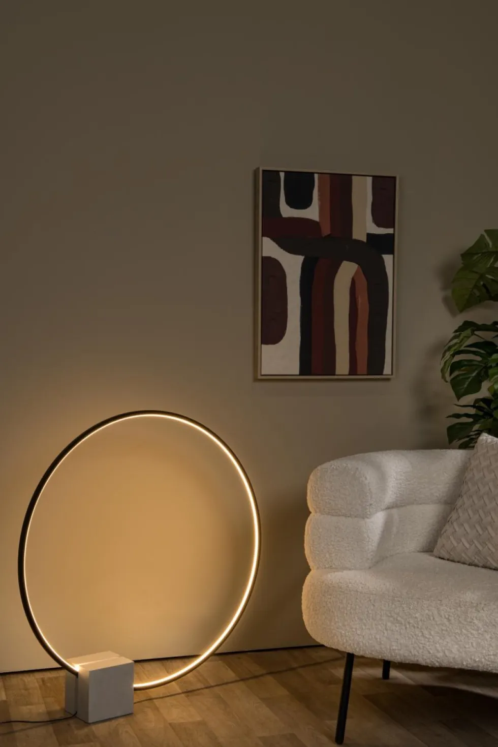 Cirkelis 83cm bordslampa