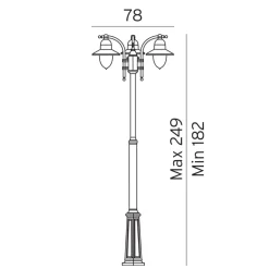 Como 250cm stolpe