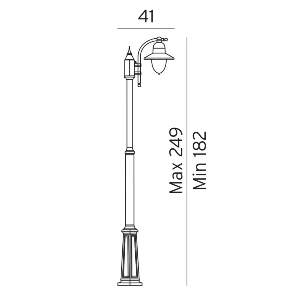Como 250cm stolpe