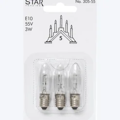 E10 3W 55V 3-pack