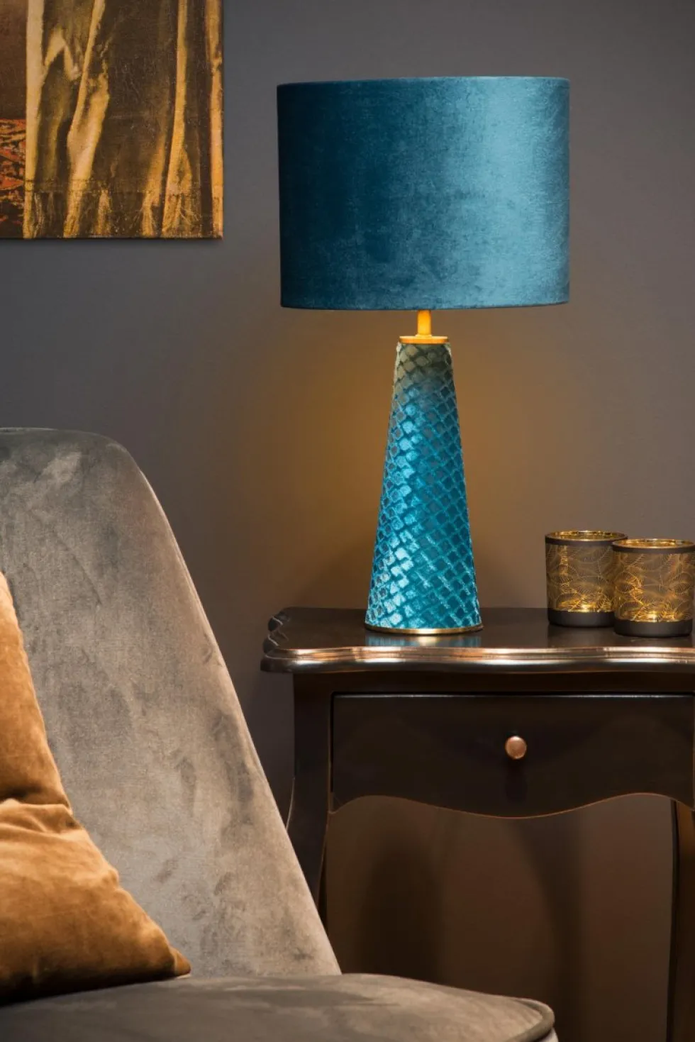 Extravaganza Velvet 47cm bordslampa