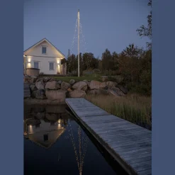 Flaggstångsbelysning Shiny Warm White 10m