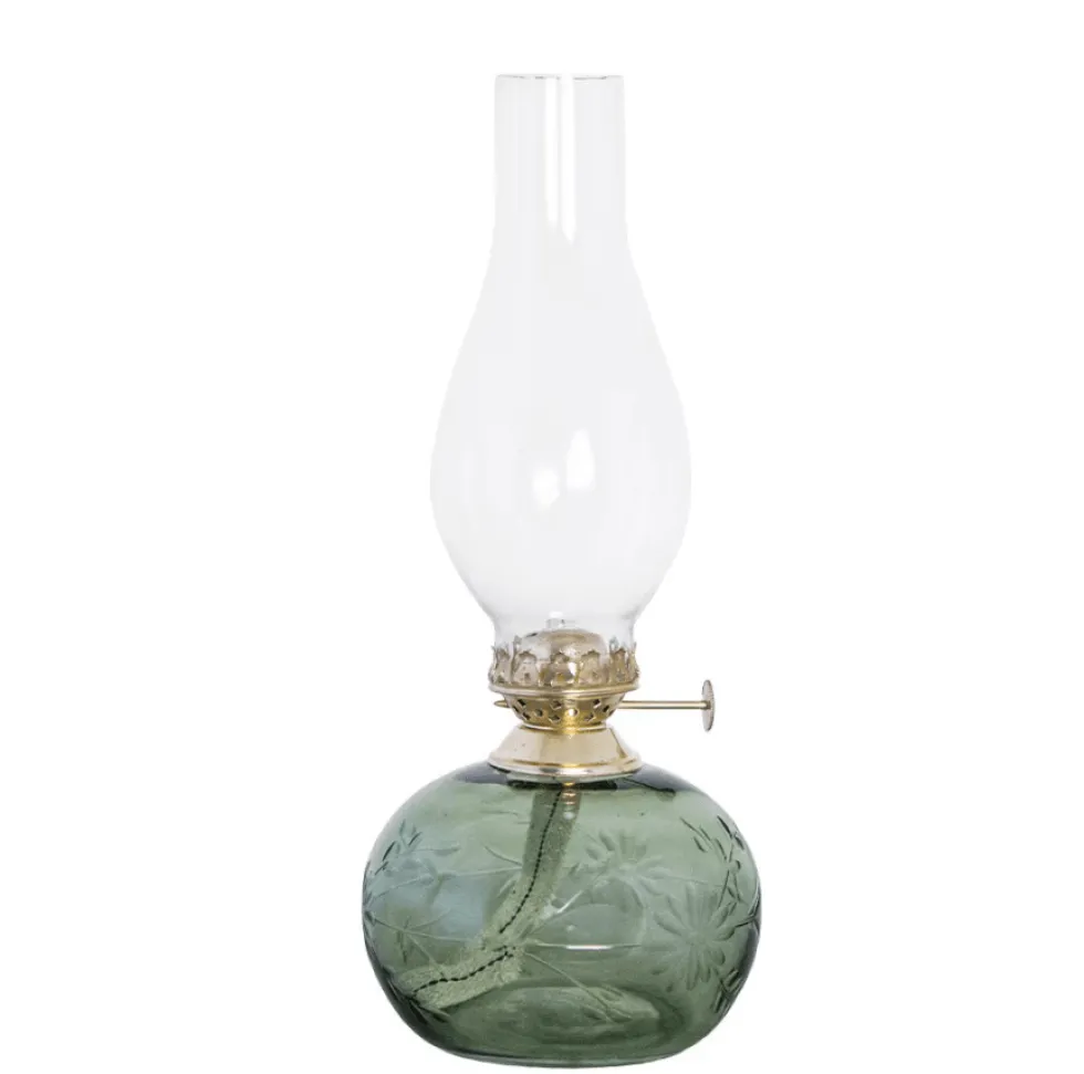 Fotogenlampa Oval Blomma