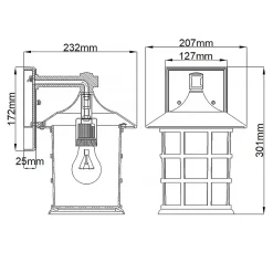 Freeport 30cm utelampa