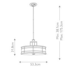 Fusion Ø53 taklampa