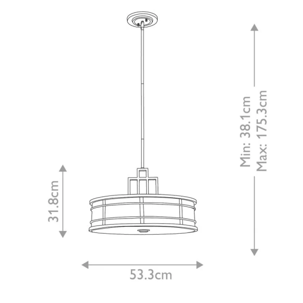 Fusion Ø53 taklampa