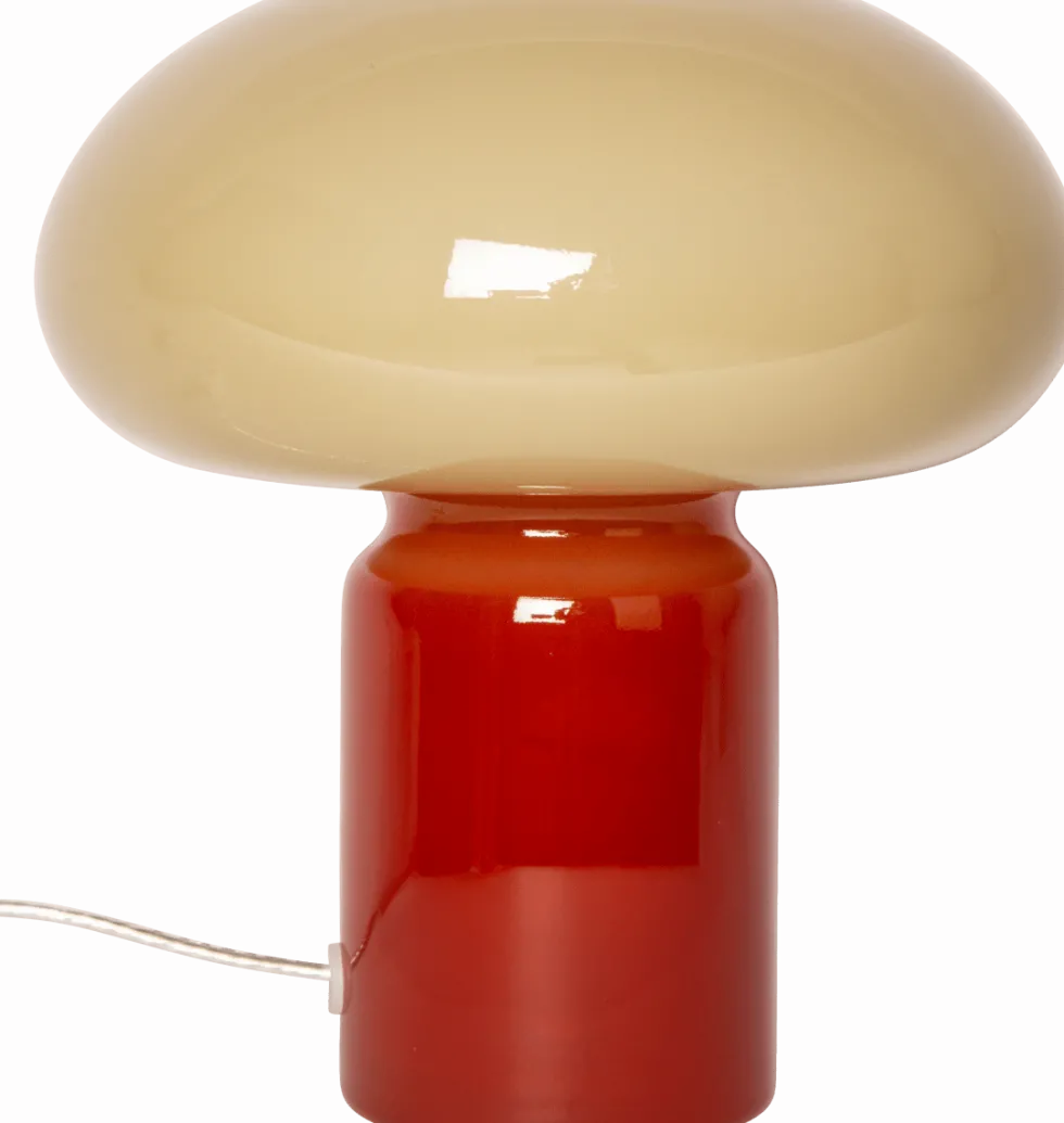 Glas 23cm bordslampa