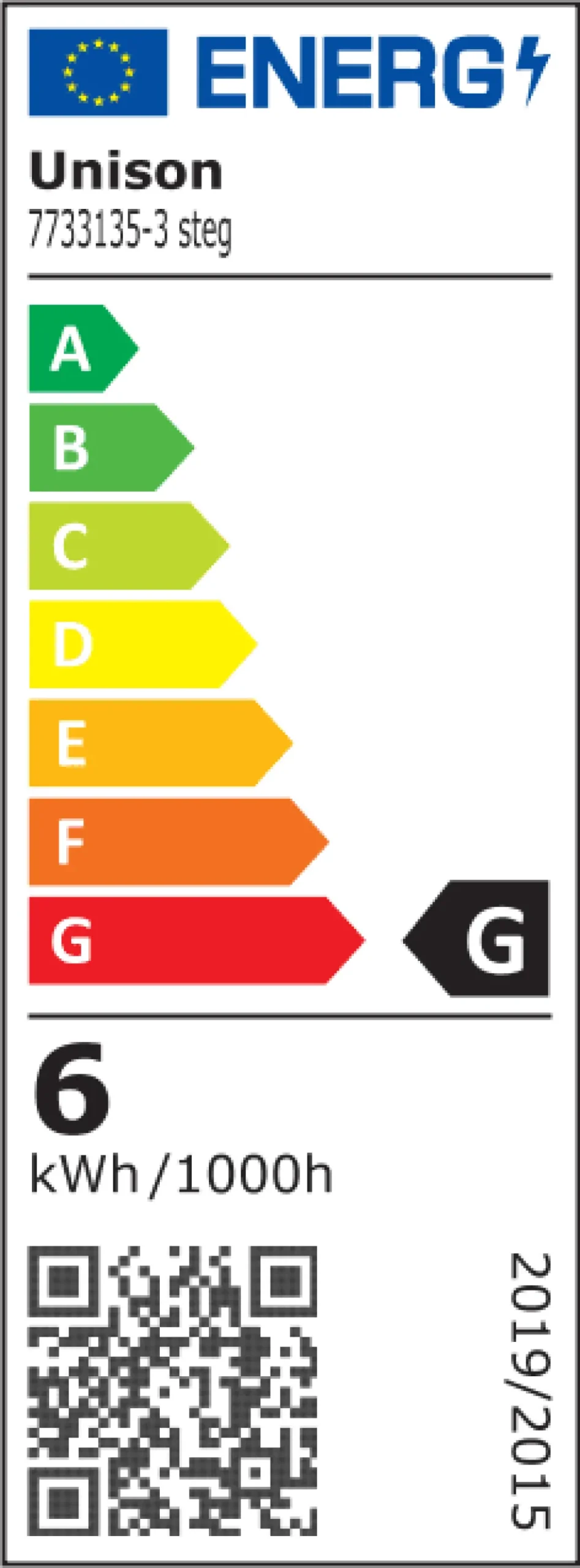 GU10 6W 3000K 3-steg dimbar minne