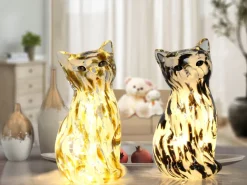 Katt 22cm bordslampa