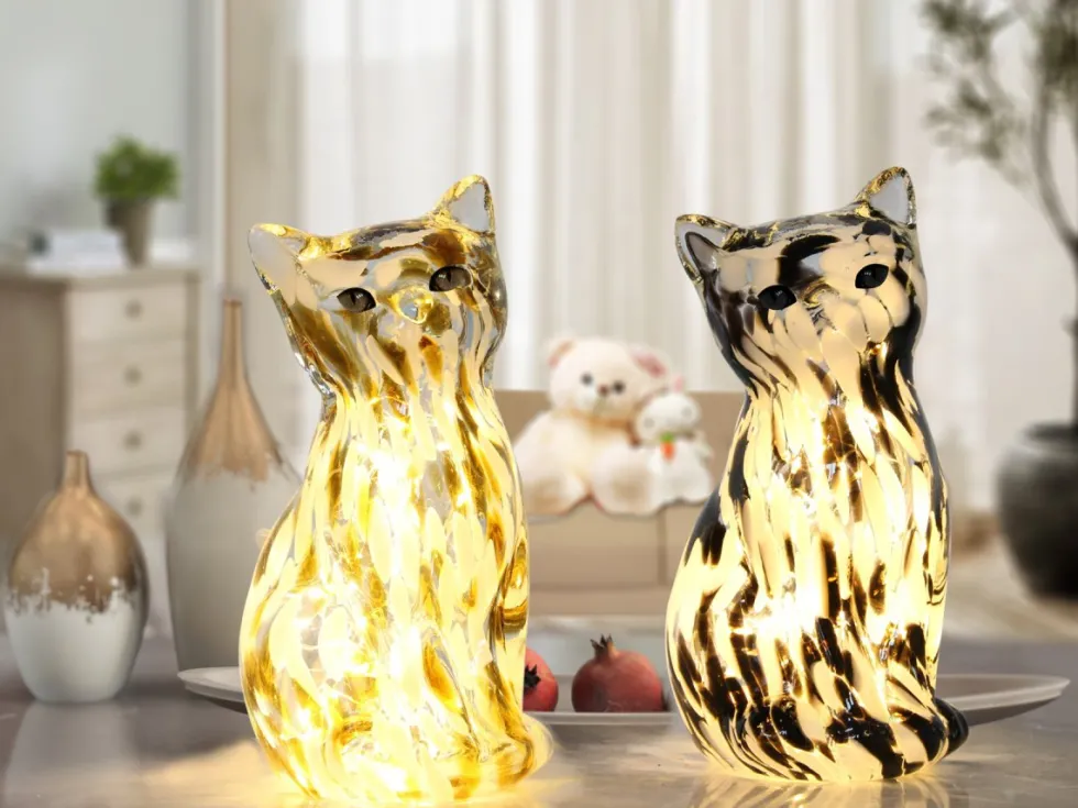 Katt 22cm bordslampa