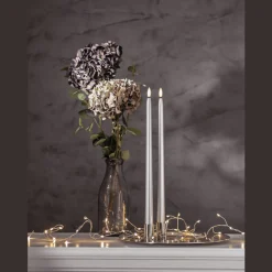 LED Antikljus Flamme Metal 40cm