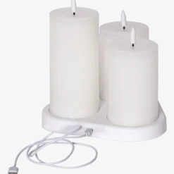 LED Blockljus Flamme Charge