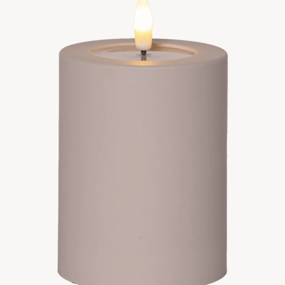 LED Blockljus Flamme Soft 13cm