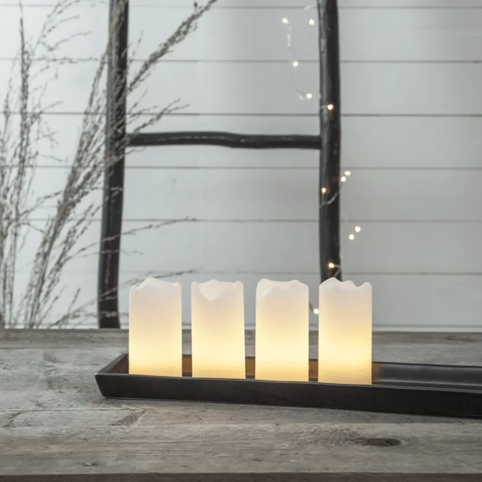 LED Blockljus 4-pack