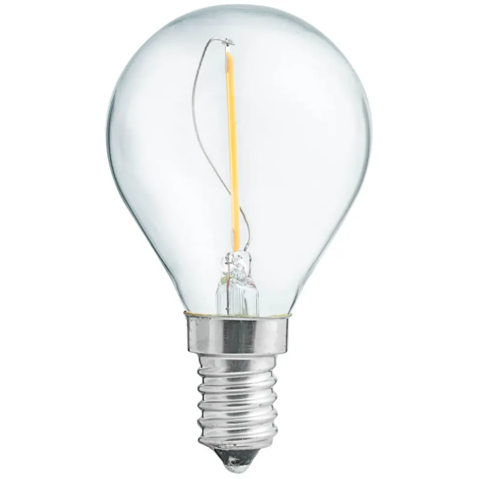 LED E14 klot klar 1W 2700K