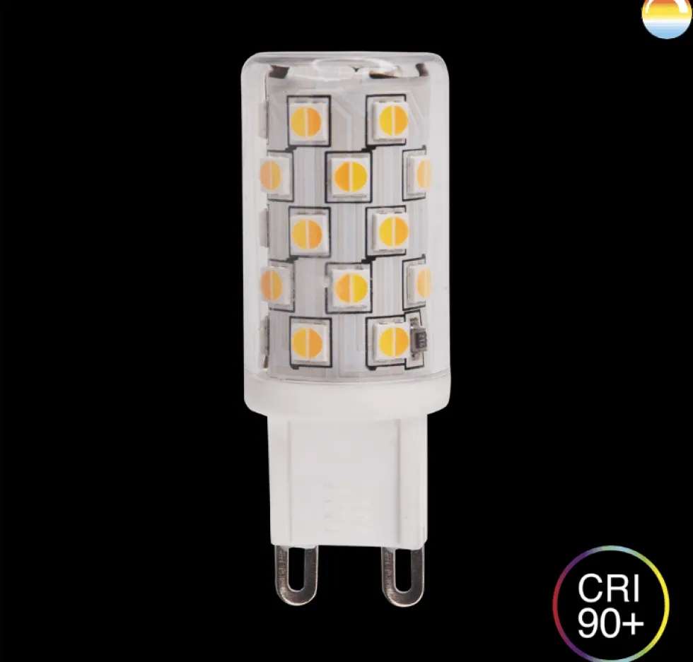 LED G9 4W 2200-3000K dim to warm