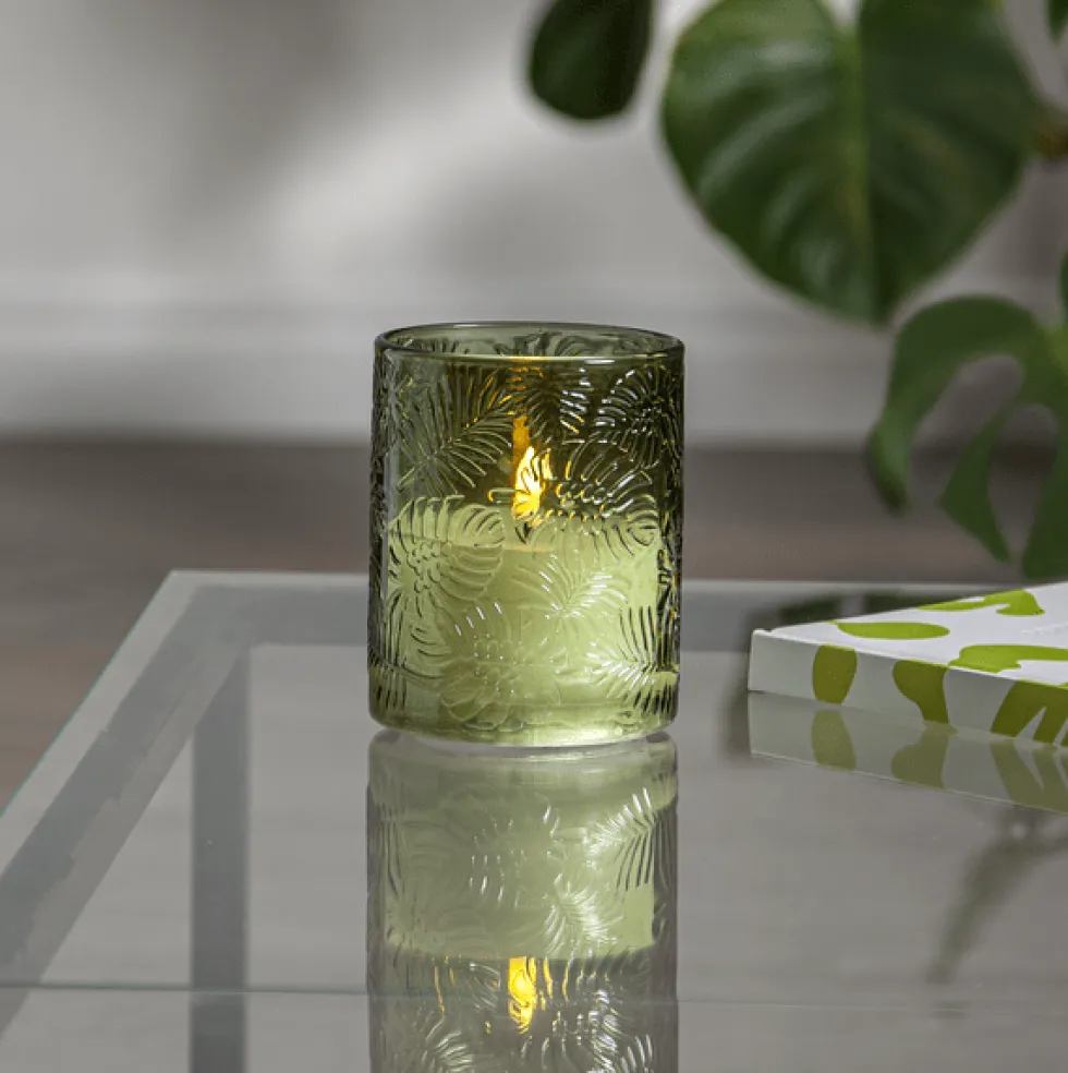 LED Ljus Flamme Leaf