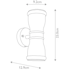 Malvern 23cm utelampa