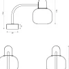 Messina 33cm badrumslampa