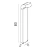 Molde 80cm pollare