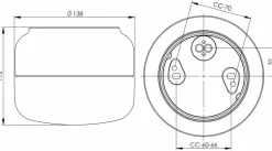 Ohm 140/115 badrumslampa