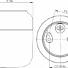 Ohm 140/170 badrumslampa