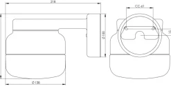 Ohm Wall 140/150 badrumslampa