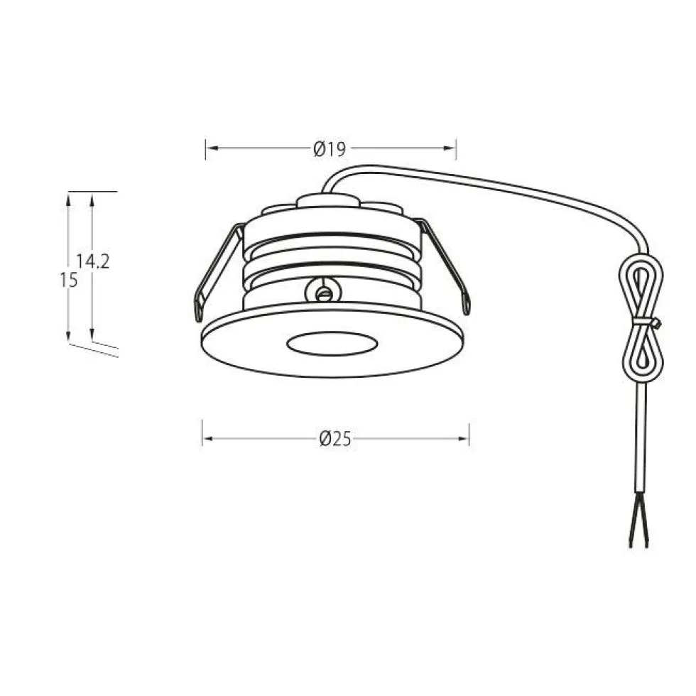 P-132 Mini Downlight 3000K