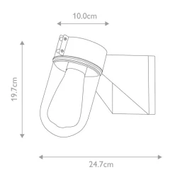 Portfino 20cm utelampa