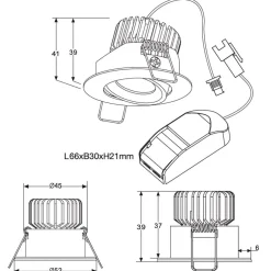 Q-15 Mini Downlight 2700K