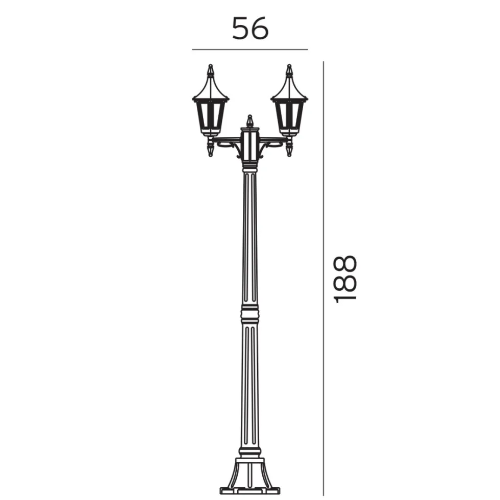 Rimini 188cm stolpe