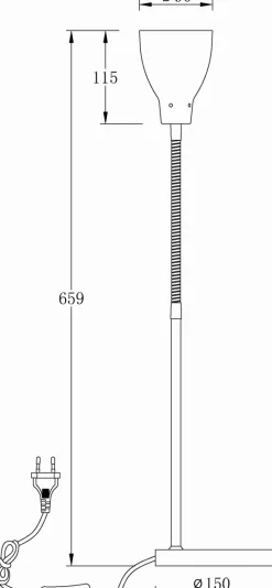Sarek 45cm skrivbordslampa