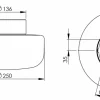 Solenne 250/155 badrumslampa
