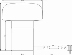 Solenne 30cm bordslampa