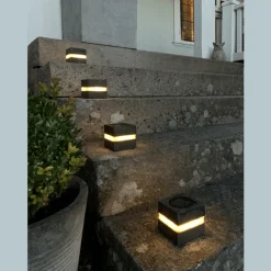Stonecube 2-pack solcellslampa
