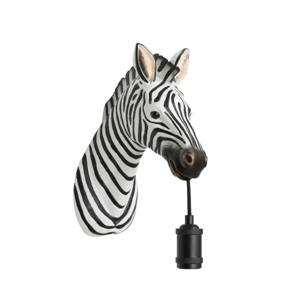 Zebra 25cm vägglampa